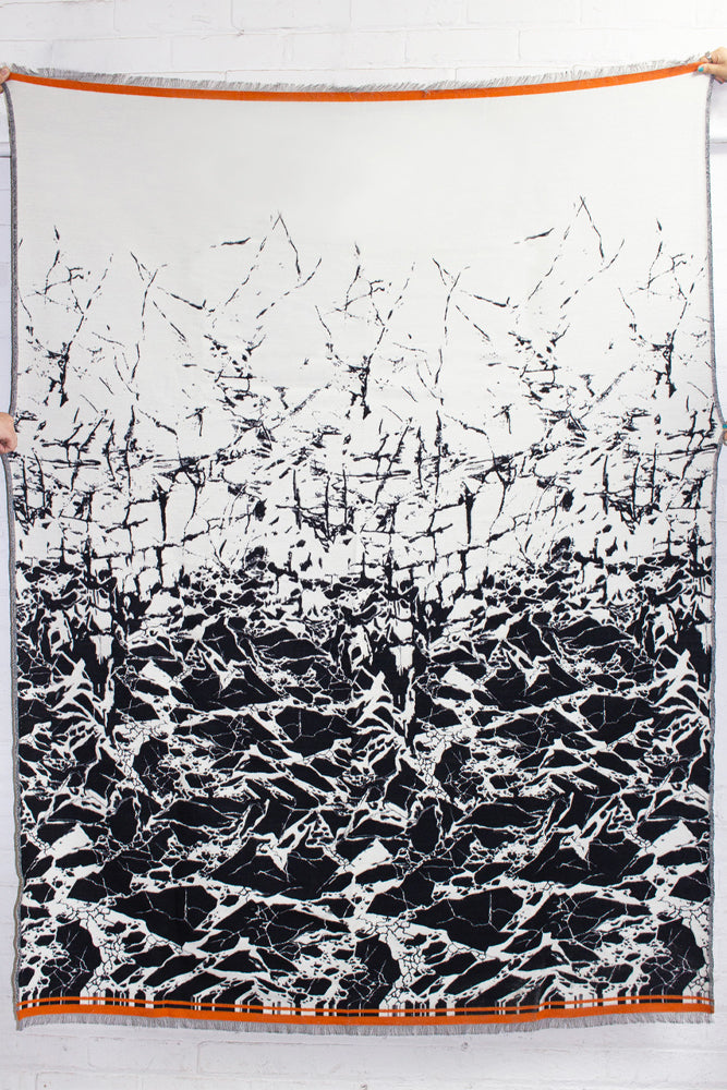 Jacquard Marble Wool Blanket